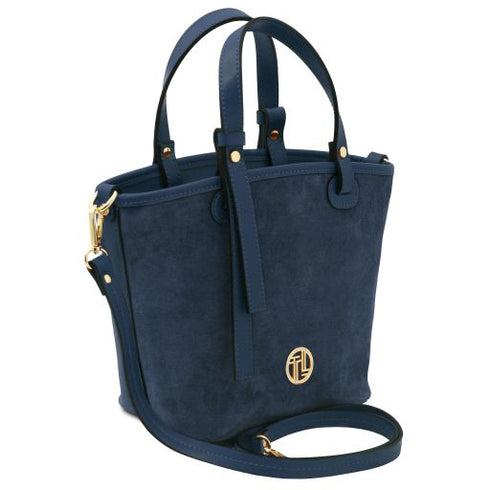 Glacette - Suede leather bucket bag